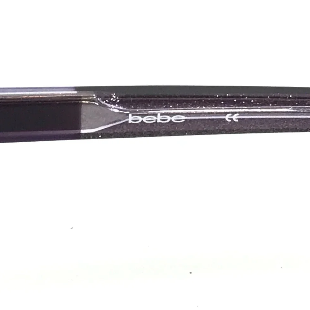 Bebe Eyeglasses Frames BB5169 500 PLUM Purple Swarovski Crystals 52-15-135